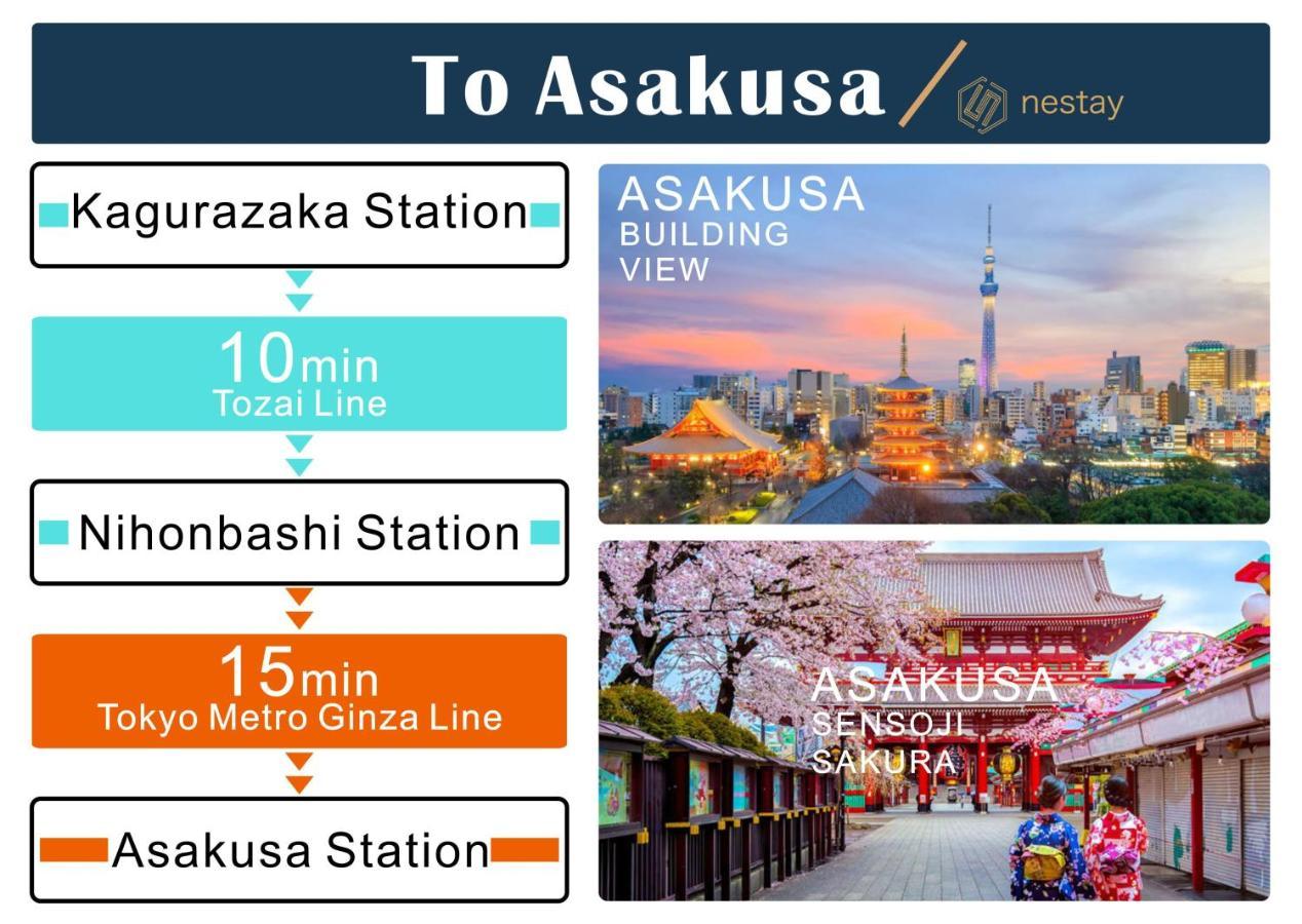 Nestay Kagurazaka Gasthof Präfektur Tokio